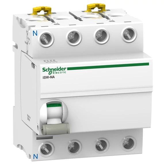 SCHNEIDER ELECTRIC ACTI9 iSW-NA távkioldható terheléskapcsoló, 3P-N, 100A, 415VAC (A9S70790)