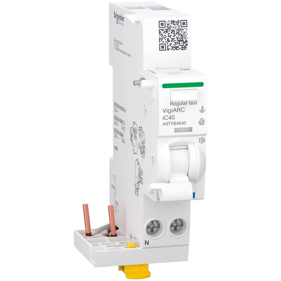 SCHNEIDER ELECTRIC ACTI9 iC40 VigiARC kioldó, A-SI osztály, 1P-N, 40A, 30mA (A9TYB4640)