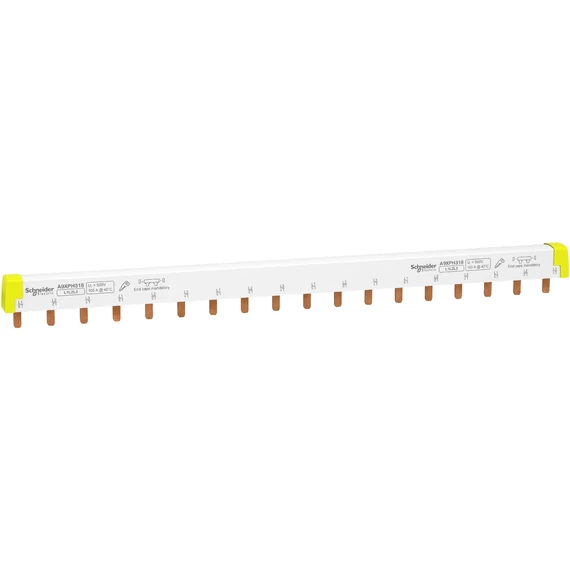 SCHNEIDER ELECTRIC ACTI9 Fésűs gyűjtősín, komplett, 3P, 18M (A9XPH318)