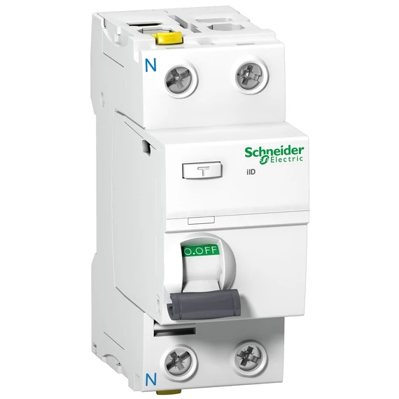 SCHNEIDER ELECTRIC ACTI9 iID áram-védőkapcsoló, A osztály, 2P, 63A, 30mA (A9Z21263)