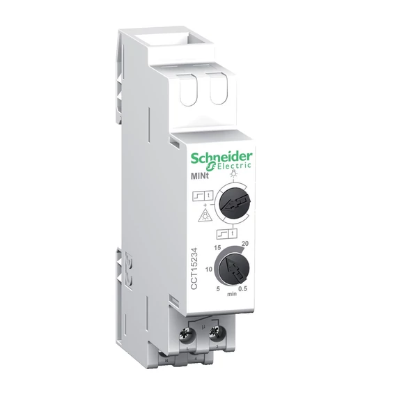 SCHNEIDER ELECTRIC ACTI9 MINt lépcsőházi időrelé, 0.5-20 perc, impulzusrelé funkcióval (CCT15234)