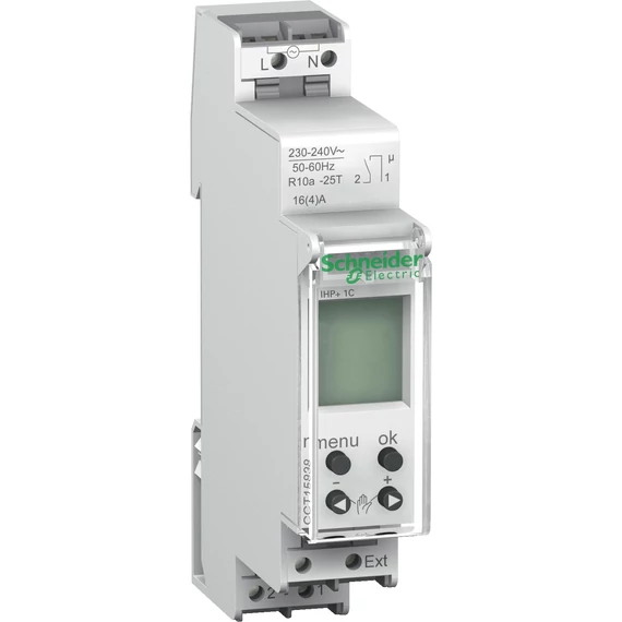 SCHNEIDER ELECTRIC ACTI9 IHP+1c 18mm digitális időkapcsoló, héttárvilágítással (CCT15838)