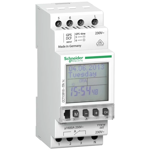 SCHNEIDER ELECTRIC ACTI9 ITA 1c programozható kapcsolóóra, 1 csatornás (CCT15910)