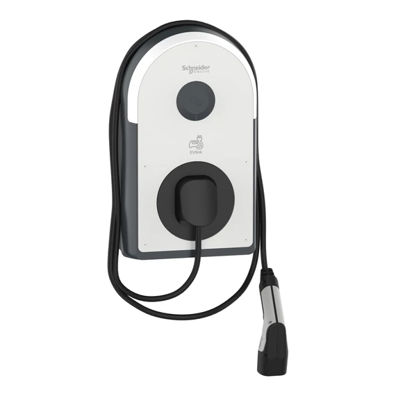 SCHNEIDER ELECTRIC EVlink ProAC töltőállomás 1*32A - 7,4kW - Beépített töltőkábellel + 6mA RDC-DD védelem + MNx (EVB3S07NC0)