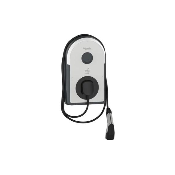 SCHNEIDER ELECTRIC EVlink ProAC töltőállomás 1*32A - 7,4kW - kábellel + 6mA RDC-DD védelem + 30mA Asi ÁVK + MNx (EVB3S07NCA)