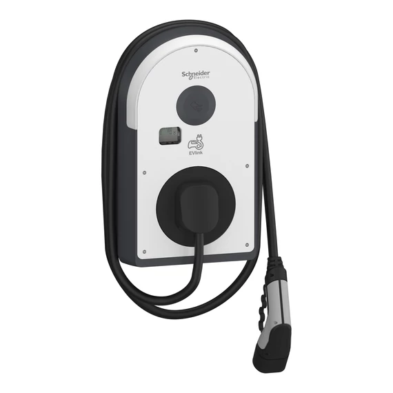 SCHNEIDER ELECTRIC EVlink ProAC töltőállomás 1*32A - 7,4kW - kábellel + 6mA RDC-DD védelem + 30mA Asi ÁVK + MNx + MID mérő (EVB3S07NCAM)