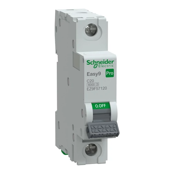 SCHNEIDER ELECTRIC EASY9 PRO Kismegszakító, 1P, C, 20A, 6kA (EZ9F57120)