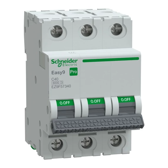 SCHNEIDER ELECTRIC EASY9 PRO Kismegszakító, 3P, C, 40A, 6kA (EZ9F57340)