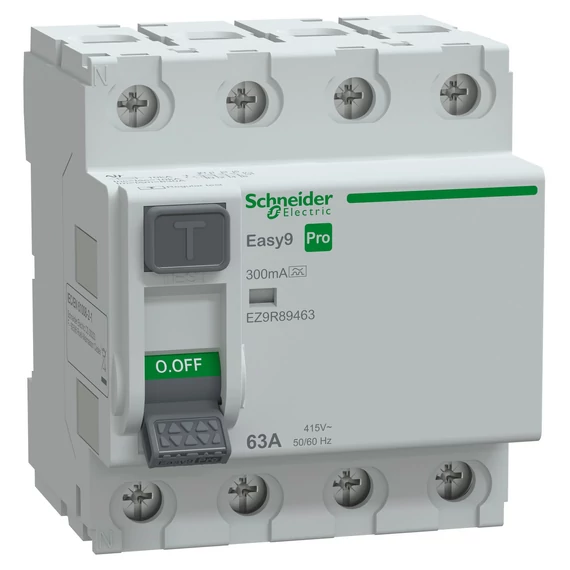SCHNEIDER ELECTRIC EASY9 PRO Áram-védőkapcsoló, A osztály, 4P, 63A, 300mA (EZ9R89463)