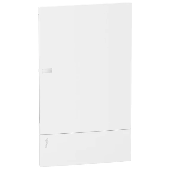 SCHNEIDER ELECTRIC RESI9 MP Kiselosztó, teli ajtó, süllyesztett, 3x12 modul, PEN sín, komplett, fehér (MIP22312)