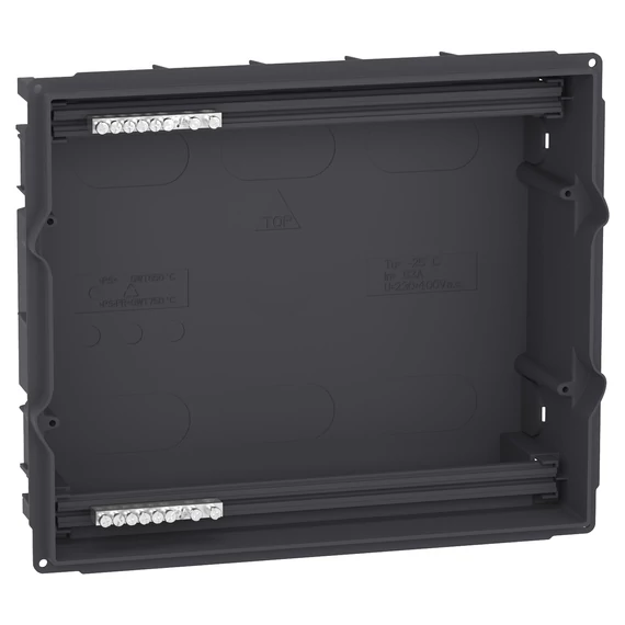 SCHNEIDER ELECTRIC RESI9 MP Kiselosztó hátlap, süllyesztett, 1x12 modul, PEN sín (MIP82112)