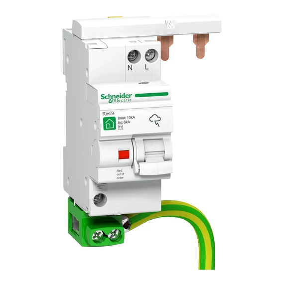SCHNEIDER ELECTRIC RESI9 QUICK PF túlfeszültség-korlátozó, 10kA, 1P-N (R9L16610)