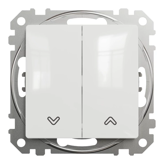SCHNEIDER ELECTRIC ÚJ SEDNA Redőnykapcsoló, rugós bekötés, 10AX, fehér (SDD111104)