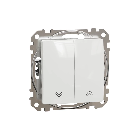 SCHNEIDER ELECTRIC ÚJ SEDNA Redőnynyomó, rugós bekötés, 10AX, fehér (SDD111114)