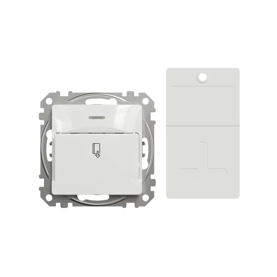 SCHNEIDER ELECTRIC ÚJ SEDNA Kártyás kapcsoló, rugós bekötés, 10A, fehér (SDD111121)