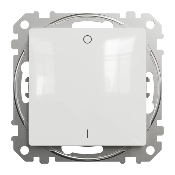 SCHNEIDER ELECTRIC ÚJ SEDNA Kétpólusú kapcsoló, rugós bekötés, 16AX, fehér (SDD111162)
