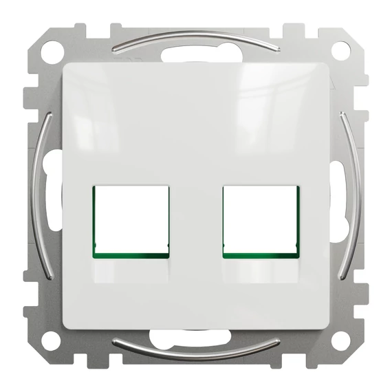 SCHNEIDER ELECTRIC ÚJ SEDNA 2xRJ45 adapter, SYSTIMAX betétekhez, fehér (SDD111443C)