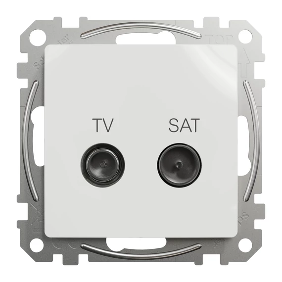 SCHNEIDER ELECTRIC ÚJ SEDNA TV/SAT aljzat, átmenő, 7 dB, fehér (SDD111474S)