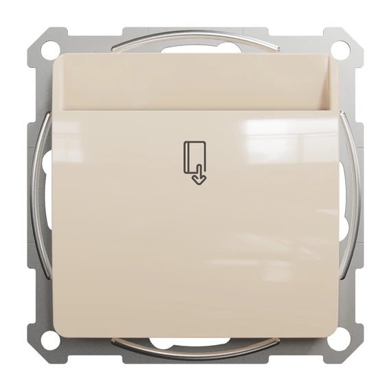 SCHNEIDER ELECTRIC ÚJ SEDNA Kártyás kapcsoló késleltetéssel, csavaros bekötés, 8A, bézs (SDD112121E)