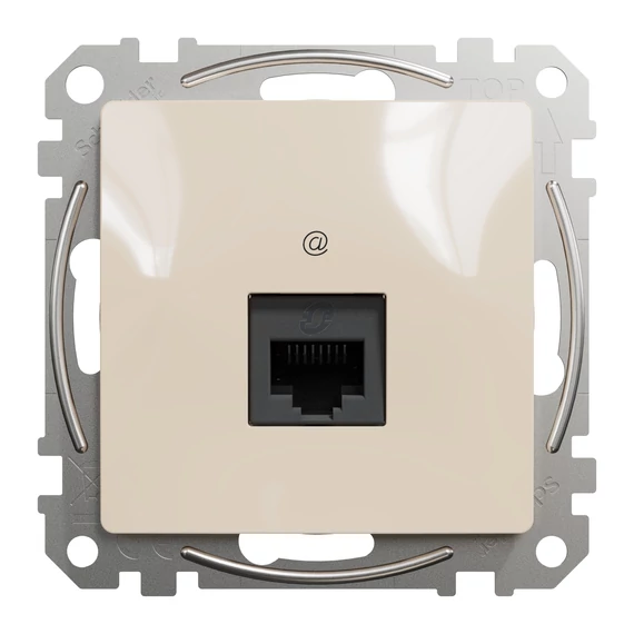 SCHNEIDER ELECTRIC ÚJ SEDNA 1xRJ45 Cat6 UTP aljzat, bézs (SDD112461)