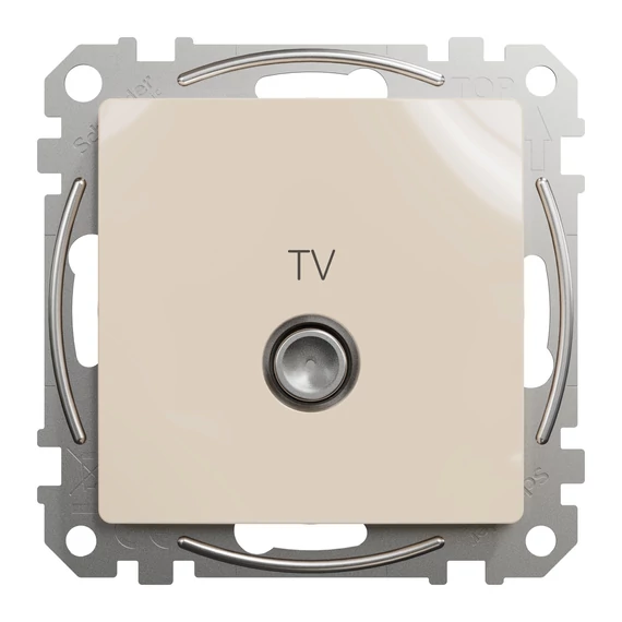 SCHNEIDER ELECTRIC ÚJ SEDNA TV aljzat, átmenő, 7 dB, bézs (SDD112474)