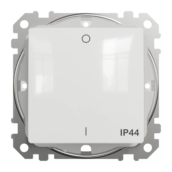 SCHNEIDER ELECTRIC ÚJ SEDNA Kétpólusú kapcsoló, rugós bekötés, 10AX, IP44, fehér (SDD211102)