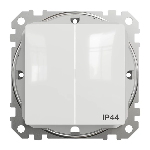SCHNEIDER ELECTRIC ÚJ SEDNA Csillárkapcsoló, rugós bekötés, 10AX, IP44, fehér (SDD211105)