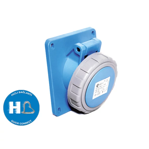 TP ELECTRIC 3x16A - Dugalj beépíthető (rugós - gyorsbekötésű) IP67 (TP-3021-309-0900)
