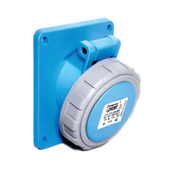 TP ELECTRIC 3x16A - Beépíthető dugalj (ferde) -83x90 alap (IP67) (TP-3121-309-0900)