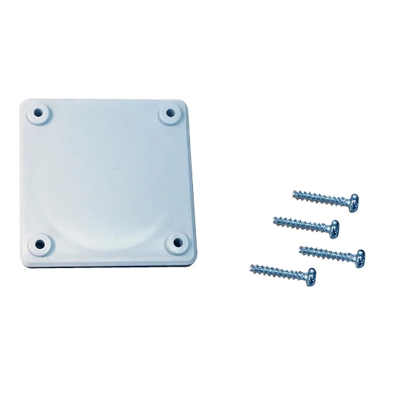 TP ELECTRIC Vakfedél 50x50 mm szerelt dobozokhoz, 4 db csavarral (TP-3197-600-0600)