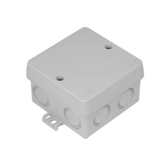 TP ELECTRIC Kötődoboz 75x75x50mm IP67 perforált oldalfalú (TP-3309-204-0600)