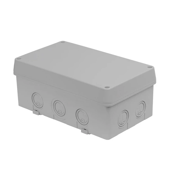TP ELECTRIC Kötődoboz 130x220x95 IP67 perforált oldalfalú, teli tető, 10db kikönnyítés (TP-3310-217-0600)