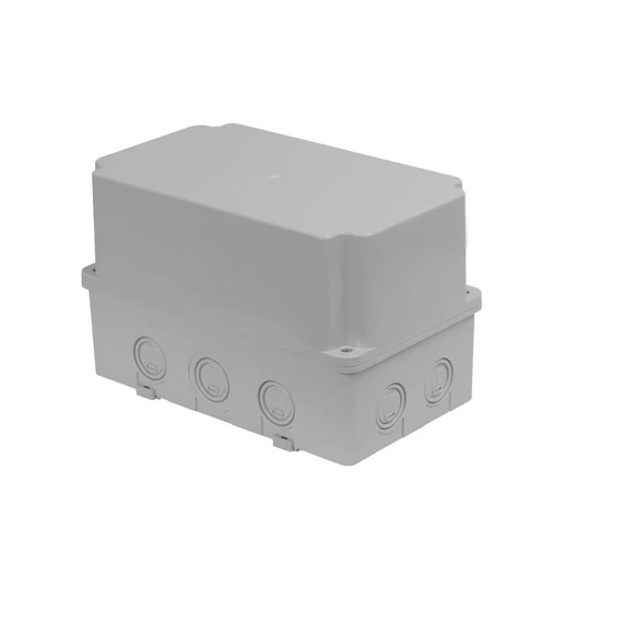 TP ELECTRIC Kötődoboz 130x220x140 IP67 magas tető, 8db kikönnyítés (TP-3310-218-0600)