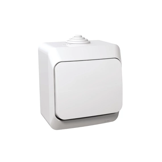 SCHNEIDER ELECTRIC CEDAR PLUS Egypólusú kapcsoló, IP44, fehér (101) (WDE000510)