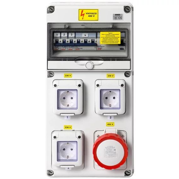 GEWISS Q-DIN Szerelt csatlakozó szekrény 10M IP65 (CSATGW/007)