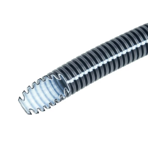 DIETZEL UNIVOLT HFXP 20 FEK 100M Halogénmentes gégecső, lépésálló/önvisszaálló >750N, EN33433, szilikonréteg, -25/+105°C, fekete (104830)