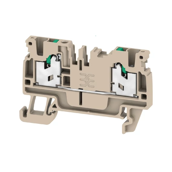 WEIDMÜLLER S2C 2.5 SNAP IN Átvezető sorkapocs, sötétbézs, 2.5 mm², 24 A, 800 V (2674530000)