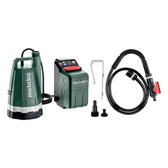 METABO TPF 18 LTX 2200 Akkus búvár- és esőtároló hordó szivattyú, 18V, 2200 l/h, Kartonpapír (akku és töltő nélkül) (601729850)