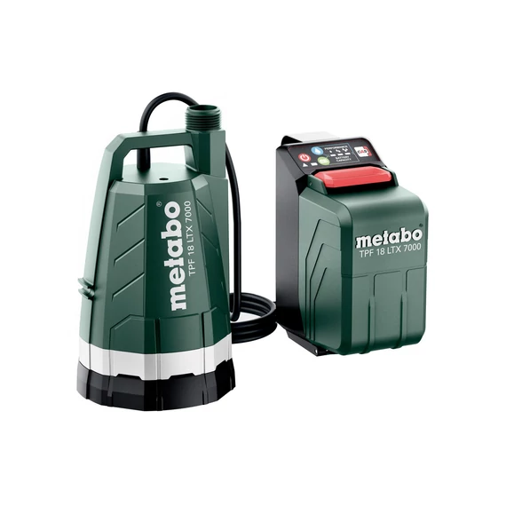 METABO TPF 18 LTX 7000 Akkus búvárszivattyú, 18V, 7000 l/h, kartonpapír (akku és töltő nélkül) (601748850)