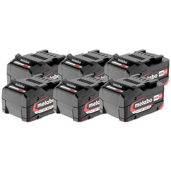METABO Akkumulátor szett 6 x Li-Power Akkupack 18 V/4.0 Ah (625151000)