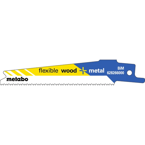 METABO Flexible wood + Metal Orrfűrészlap, 100 x 0,9 mm, 5db/csomag (628266000)