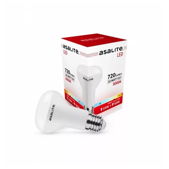 Asalite LED Izzó R63 spot E27 10W 3000K (720 lumen) (ASAL0066)