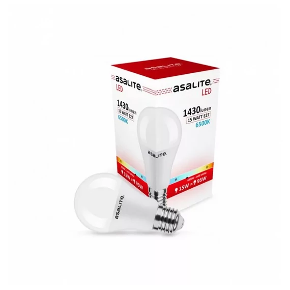 Asalite LED Izzó A65 gömb E27 15W 6500K (1430 lumen ) (ASAL0107)