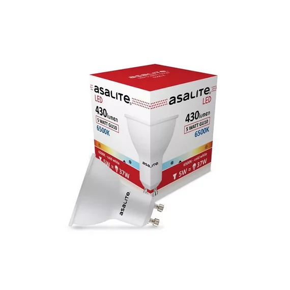 Asalite LED Izzó GU10 spot 5W 6500K (430 lumen) (ASAL0109)