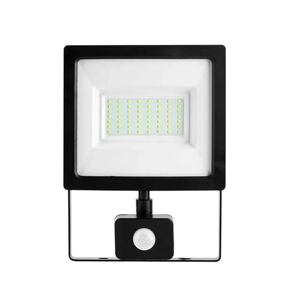 Asalite LED Reflektor Slim 50W 4500K (4500 lumen) + Mozgásérzékelő Szenzor (ASAL0116)