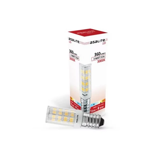 Asalite LED Izzó E14 3W 3000K (360 lumen) (ASAL0121)