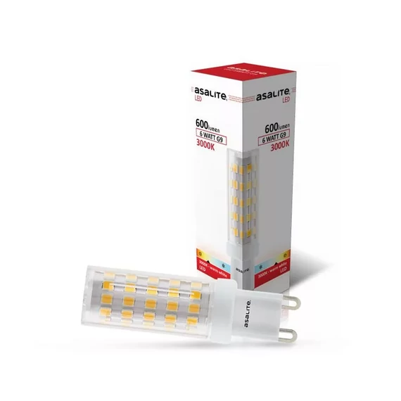 Asalite LED Izzó G9 6W 3000K (600 lumen) (ASAL0158)