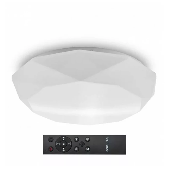 Asalite LED Mennyezeti Lámpa OLIVIA 48W 3000K/4000K/6500K (3400 lumen) Gyémánt + Távirányító CCT (ASAL0198)