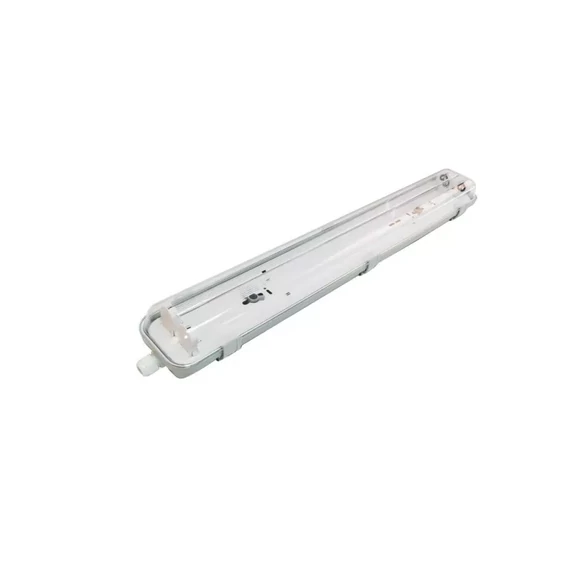 Asalite Prémium IP65 Por-és Páramentes Armatúra 2x60cm T8 LED Csőre Előkészítve (2x9W fénycső nem tartozék) (ASAL0217)