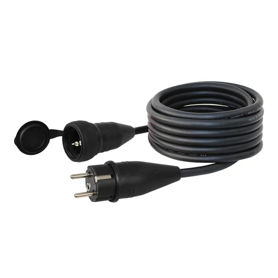 COMMEL Hosszabbító kábel 2P+F alj. és dug. 16A 250V 3500 W IP44 H05RR-F 3G1,5 / 5m (0644)
